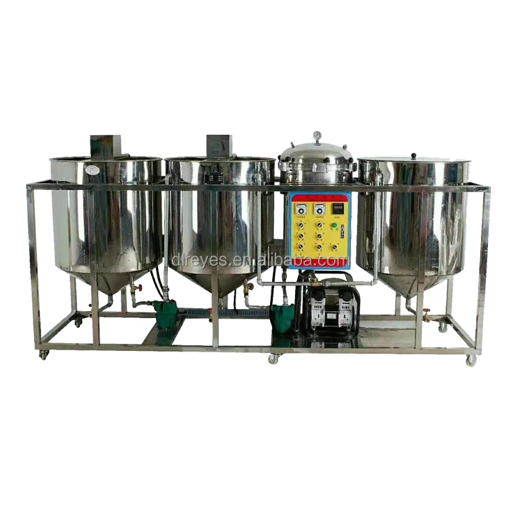 1~10 tons small virgin coconut oil refinery uses coconut oil refining machine to make edible oils
