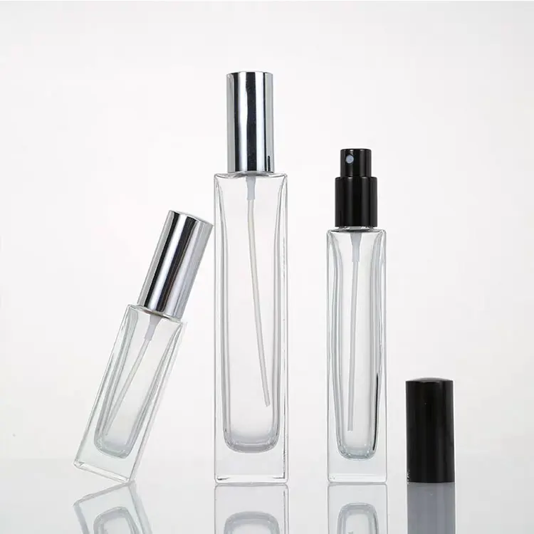 Thick Bottom Vintage 10ml Mini Round&Square Clear Refillable Perfume Glass Bottle Mouth Spray Bottles Perfume Decants