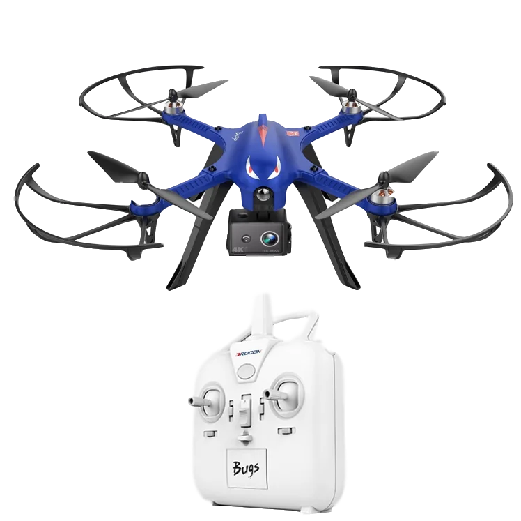 Дрон на радиоуправлении DROCON Blue Bugs 3 с камерой 4k Квадрокоптер большой скоростью