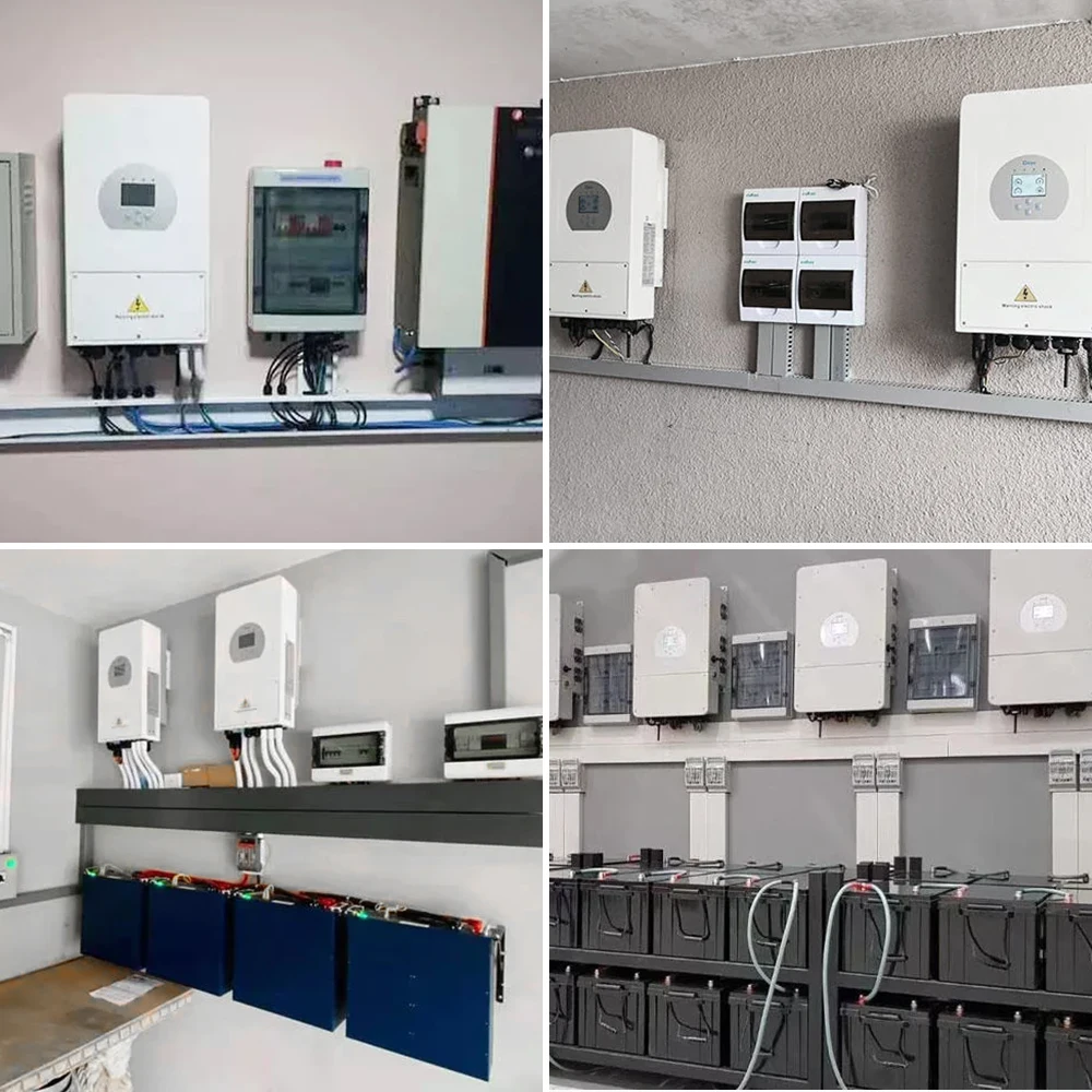 Sunpal R KLNA 120/240V Split Phase 6Kw 8KW 10KW 12KW Hybrid Solar Inverter For 6 Time Periods For Battery Charging