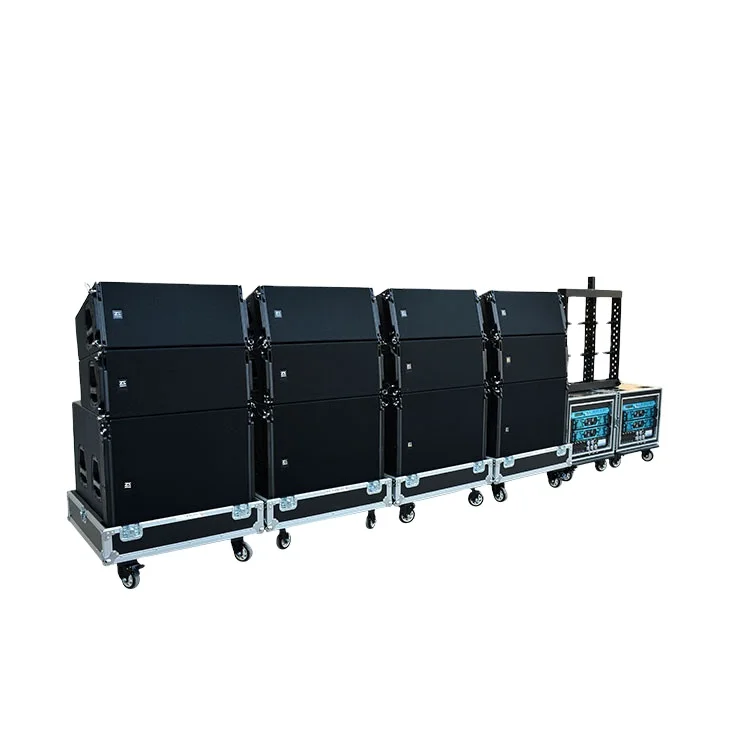 
ZSOUND professional dual 10 inch line array sound speaker with bracket 