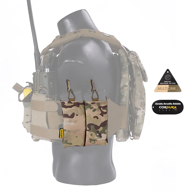 Emersongear 500D Cordura Nylon Mag Pouch Multicam Double Tactical Combat Magazine Pouch For SS TAC Vest