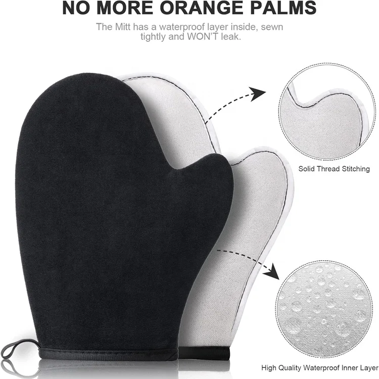 Luxe velvet tanning mitt applicator ultimate self tanning tool at home keeping your hands stain free while providing a flaw tan