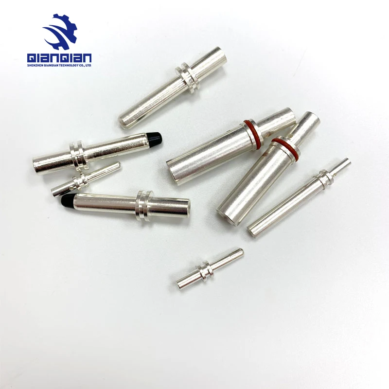 New energy electric car high current pins copper nickel-plated jack terminals European standard charging gun terminals