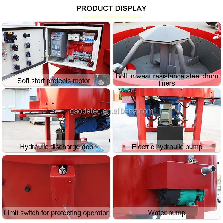 500kg electric refractory pan mixer in steelmaking process for mixing high alumina bricks and aluminum silicate bricks