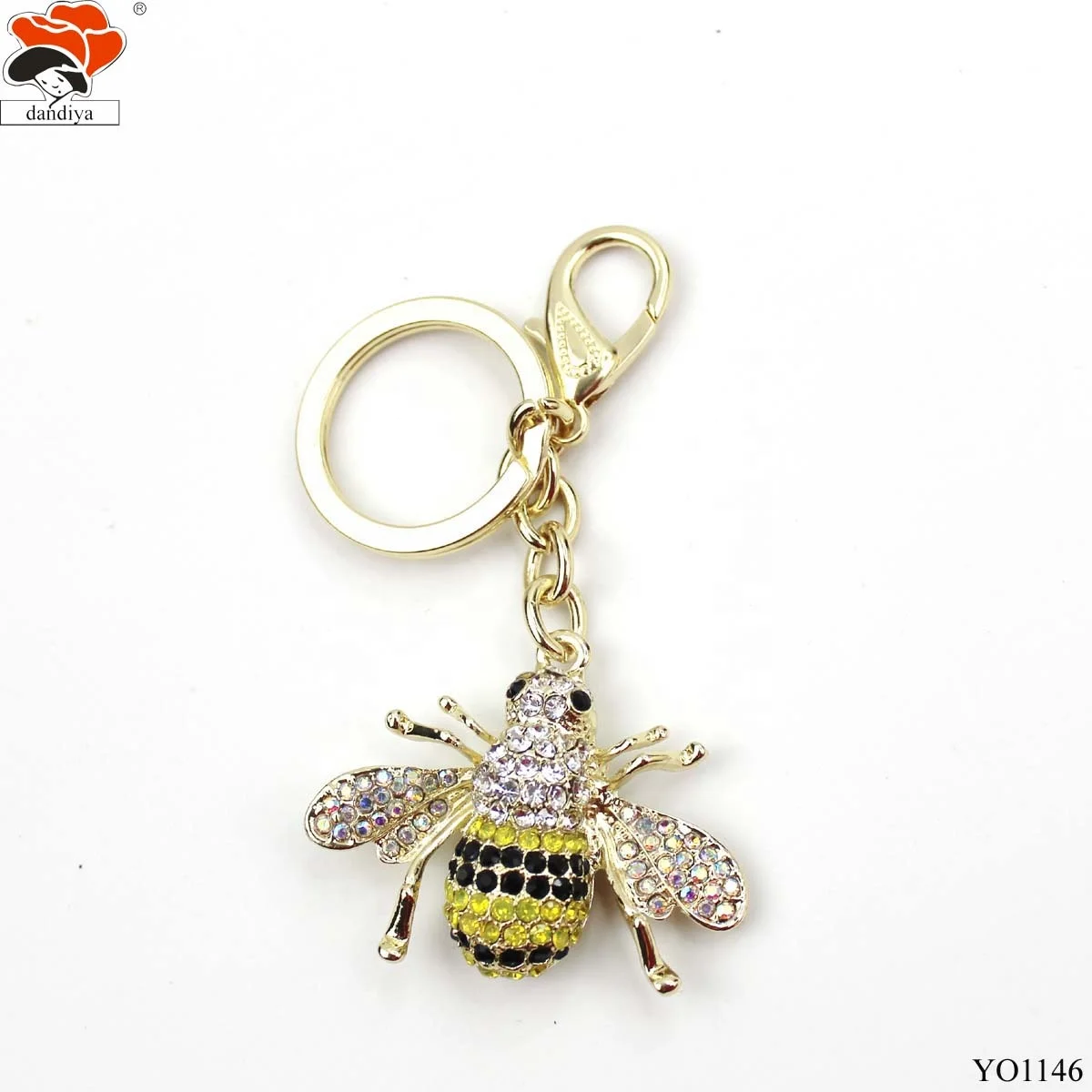 BEE  Key chain Bag Chain CUSTOM LOGO AND COLOR FOR Greek Sorority &Fraternity products LADIES SOCIAL GROUPS