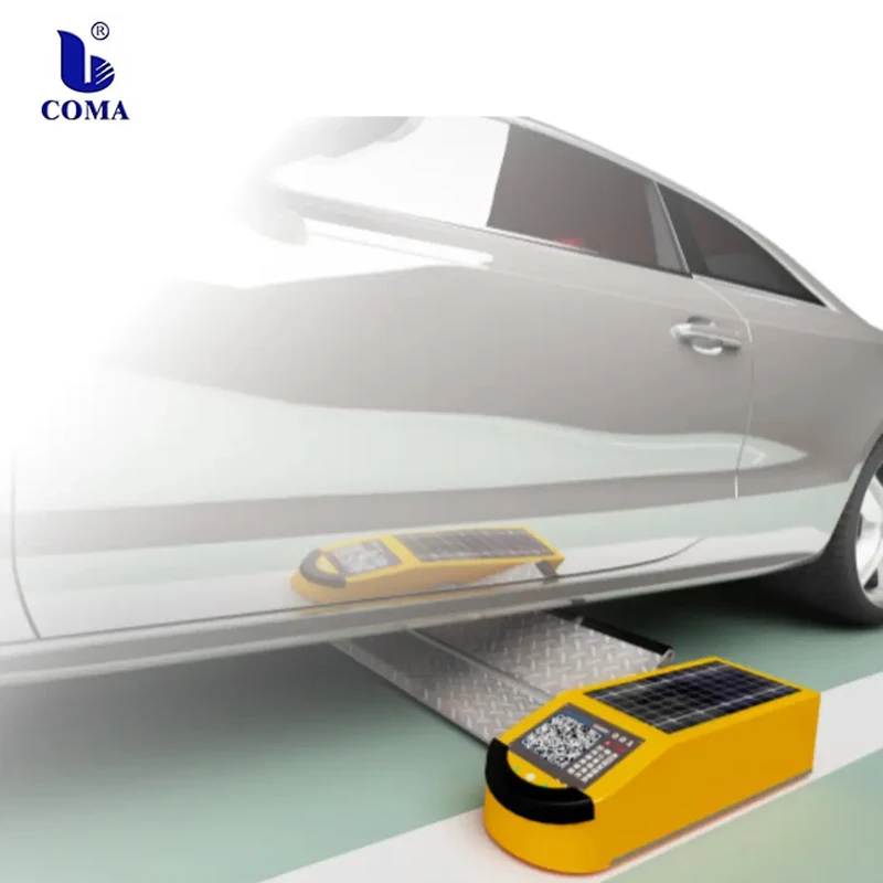 2023 New Design Smart City Parking Solution Parking Barrier Blocker Solar Parking Flat Panel Lock