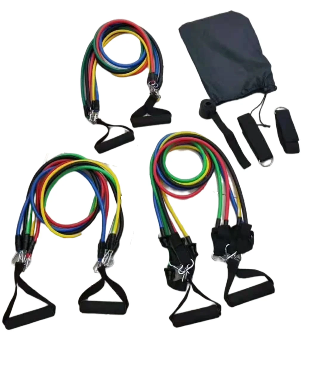 
Muscle training belt natural latex chest expansion fitness equipment yoga tension belt 