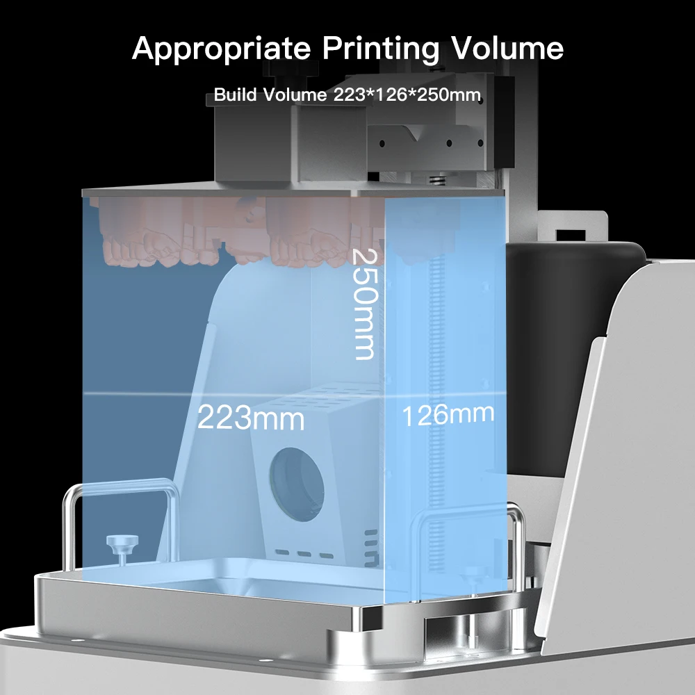 NOVA3D Whale3 Ultra 14K 10 Inch LCD UVdental  Resin 3D Printer for Dentistry Casting Mold Orthodontic Model