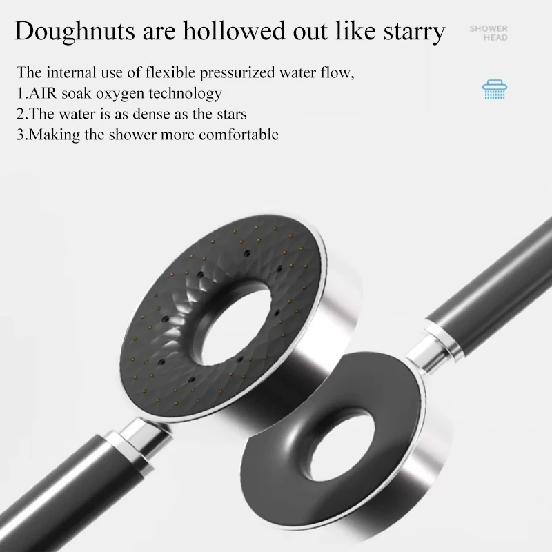 Tiktok Trends Thermostatic Shower Shower System Set Digital Display Home Bathroom with 2 Layer of Storage