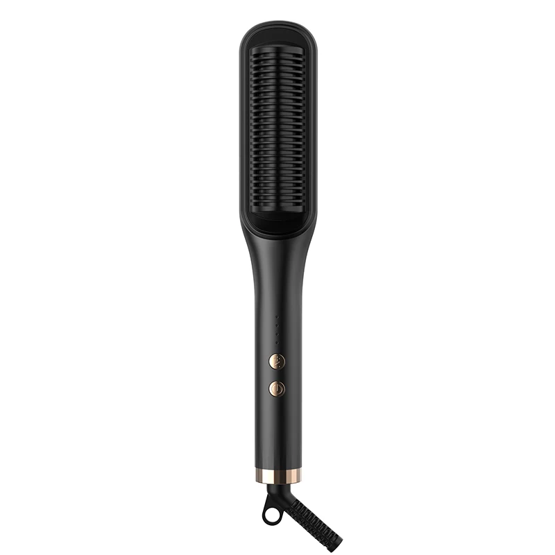 Straightener Curler 2 In1 hair Brush Electric Hot Comb Lisseur De Cheveux dual-use Ceramic heating Styling Tool