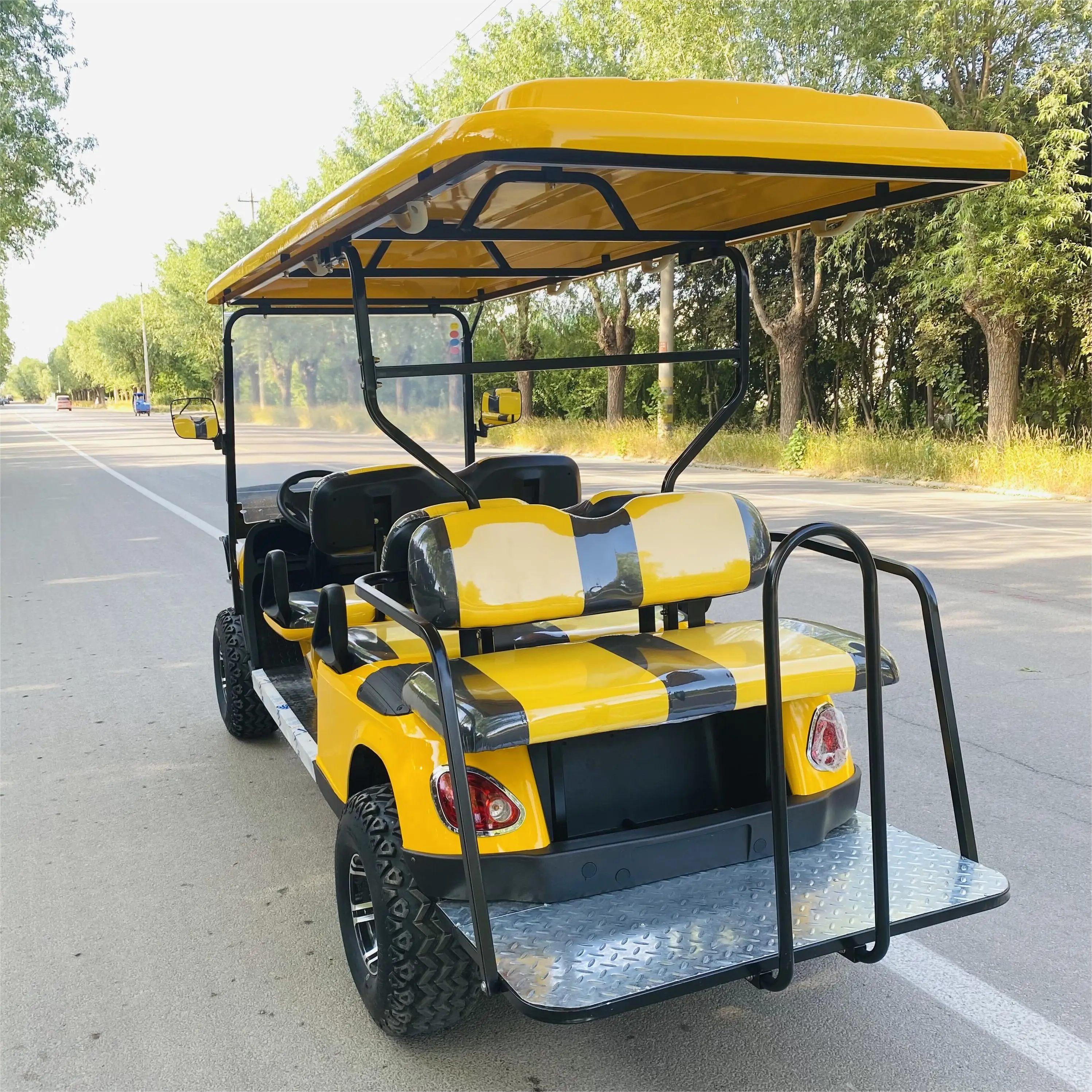 6~8 person new Design with speakers gasoline electric legal Golf Club Cart