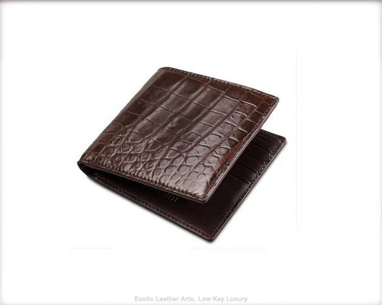 Hot selling high quality genuine crocodile leather skin men wallet luxury men wallet