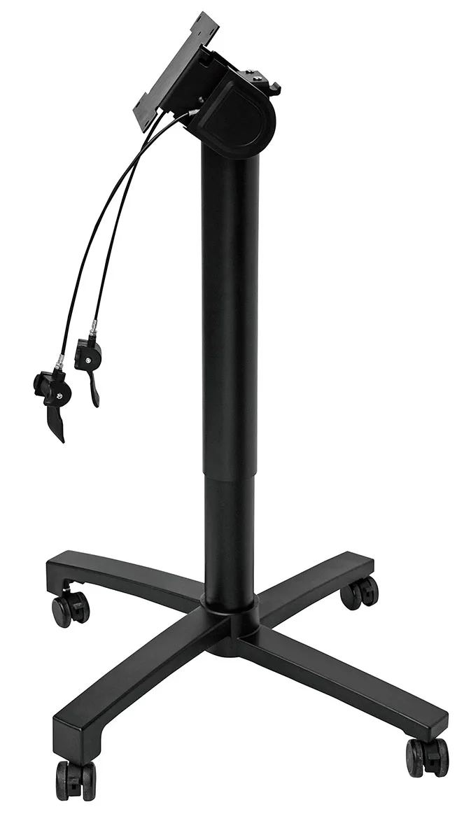 Easy Assemble Single leg pneumatic lifting system  Pneumatic Height Adjustable Sit to Stand Computer Office Desk Adjustable