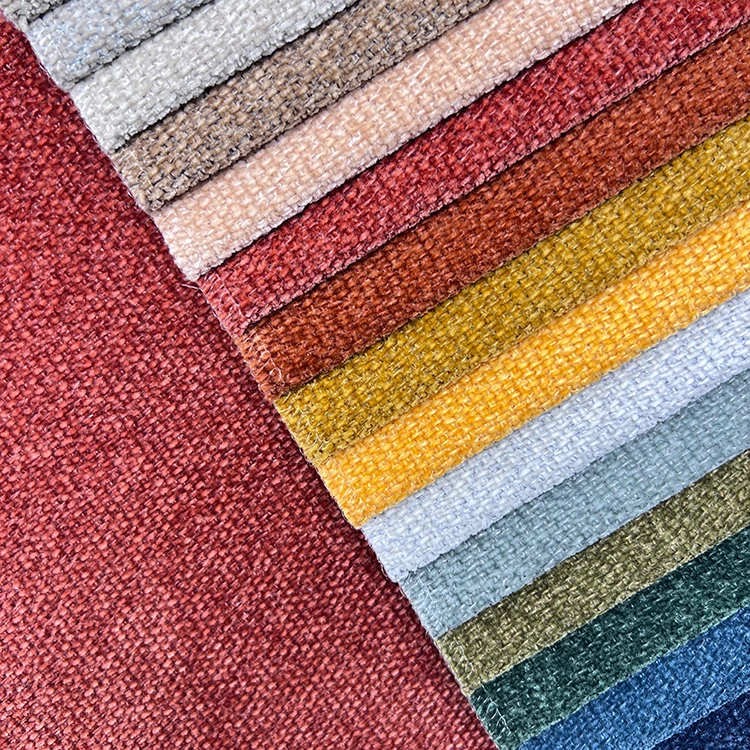 Custom Luxury Chenille Flower Pattern Home Textile Sofa Upholstery Polyester Chenille Plain Fabric
