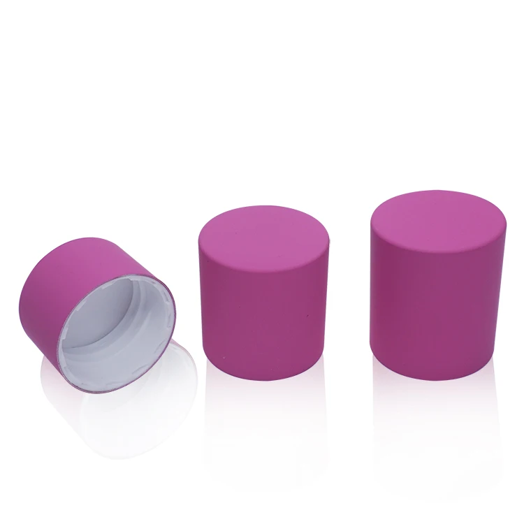 24 410 Matte Skin-like Coating Purple Screw Cover Candy Color Perfume Cover