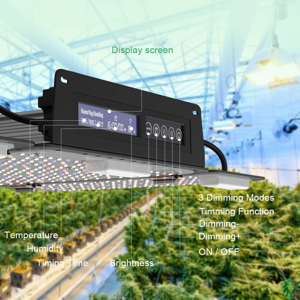 LED Grow Light Panel 240watt Adjustable Spectrum with Dimmable Timing Function For Grow Tent Kits