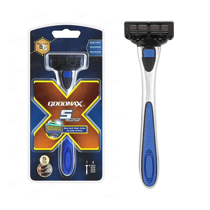 Rasierer Beard Metal Razor 5 Five Blaes Men Premium Safety Razor sets