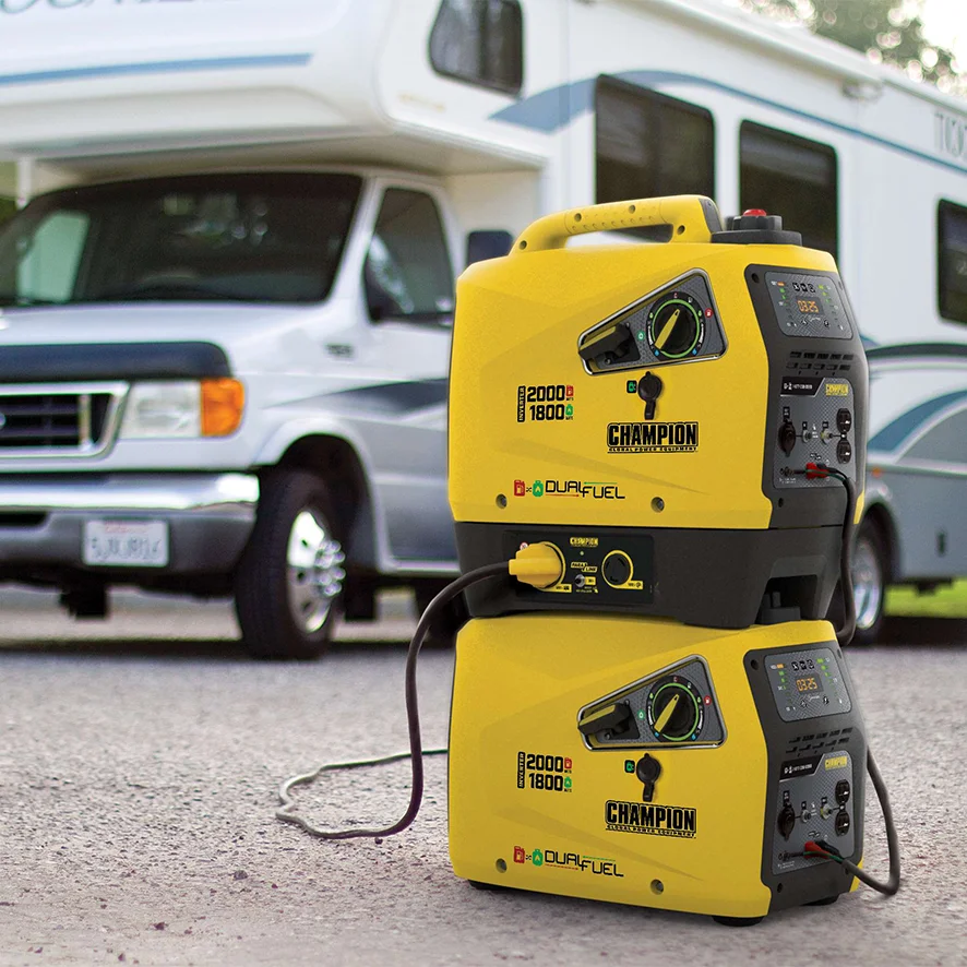 Champion Gas Gasoline LPG Dual Fuel 2kw Digital Inverter Portable Petrol Silent Generators