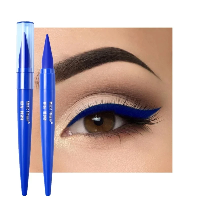 High Pigment Easy Color Water Proof Lasting Blue Black Brown Eyeliner Crayon Pencil