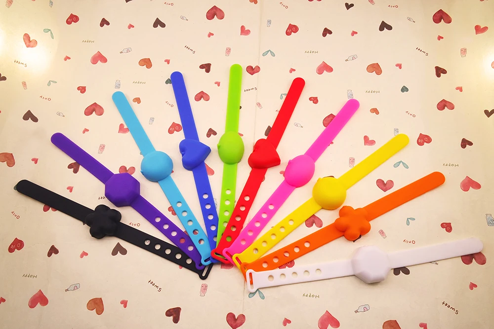 Portable Hand Wrist Sanitizer Bracelet Gel Hand Sanitizer Silicon Wristband Gel Dispenser Bracelet