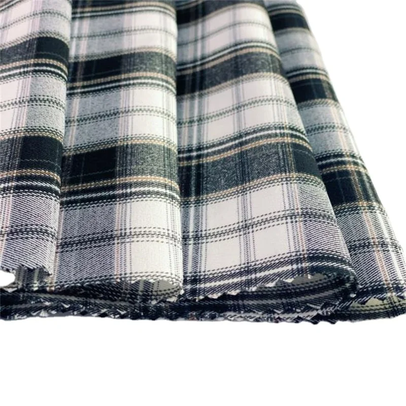 Sunplustex twill 10s viscose/polyester spandex bengaline sports fabric leggings uniform skirt check fabric