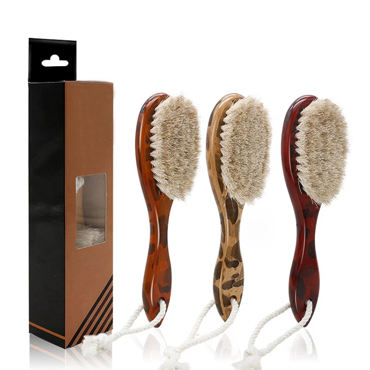
Hairdressing horse hair broken hair cleaning brush barber oil head beard styling comb hairstyle brush wood 