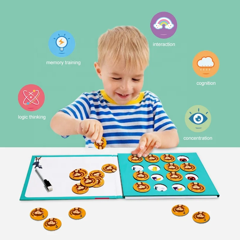 2021 Hot Selling Montessori memory Training game to teach toddlers to learn toy puzzles