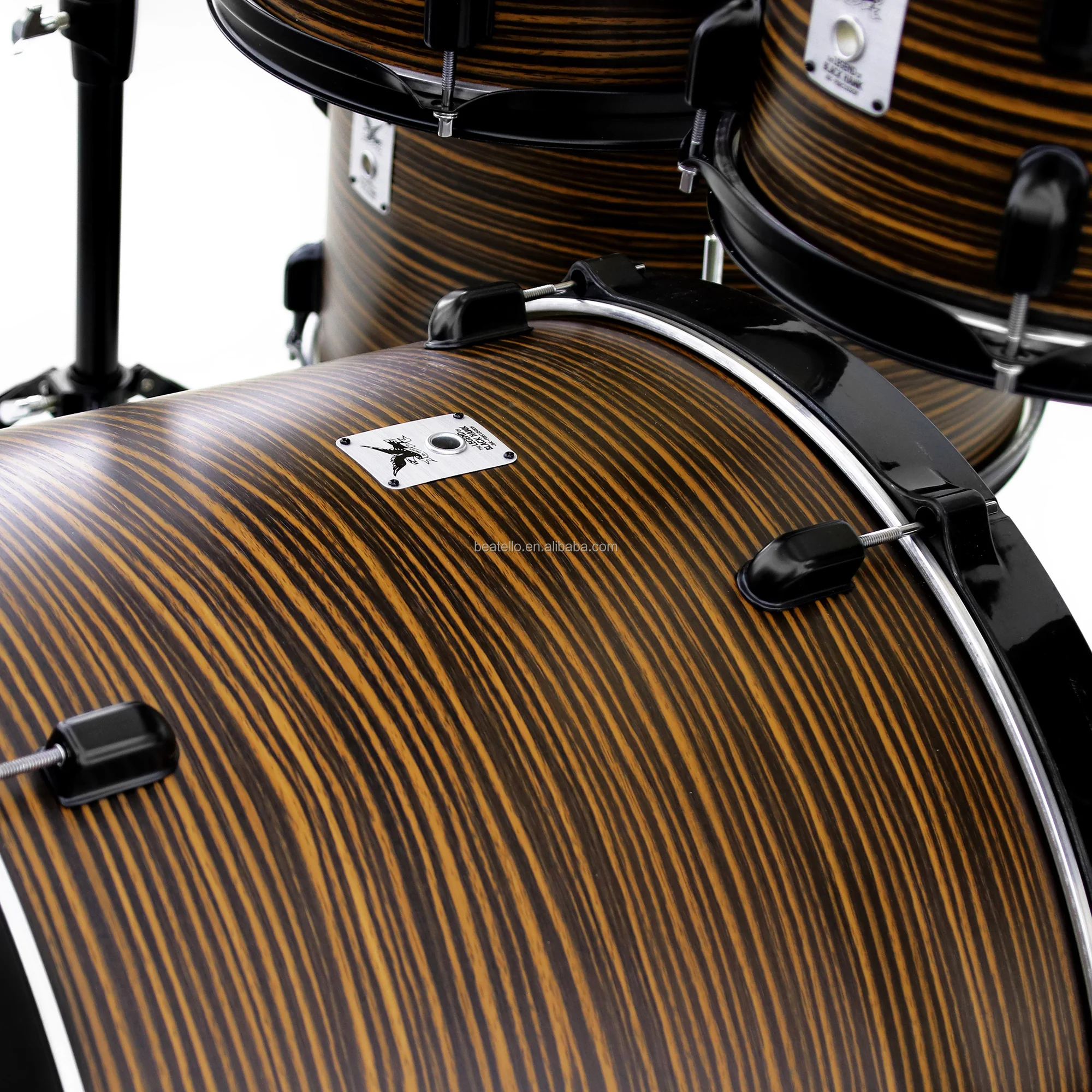 JBK Drums Set 5Pcs Musical Percussion Instrument Basswood Drum Set High Quality Full Sizes Professional Drum Kit