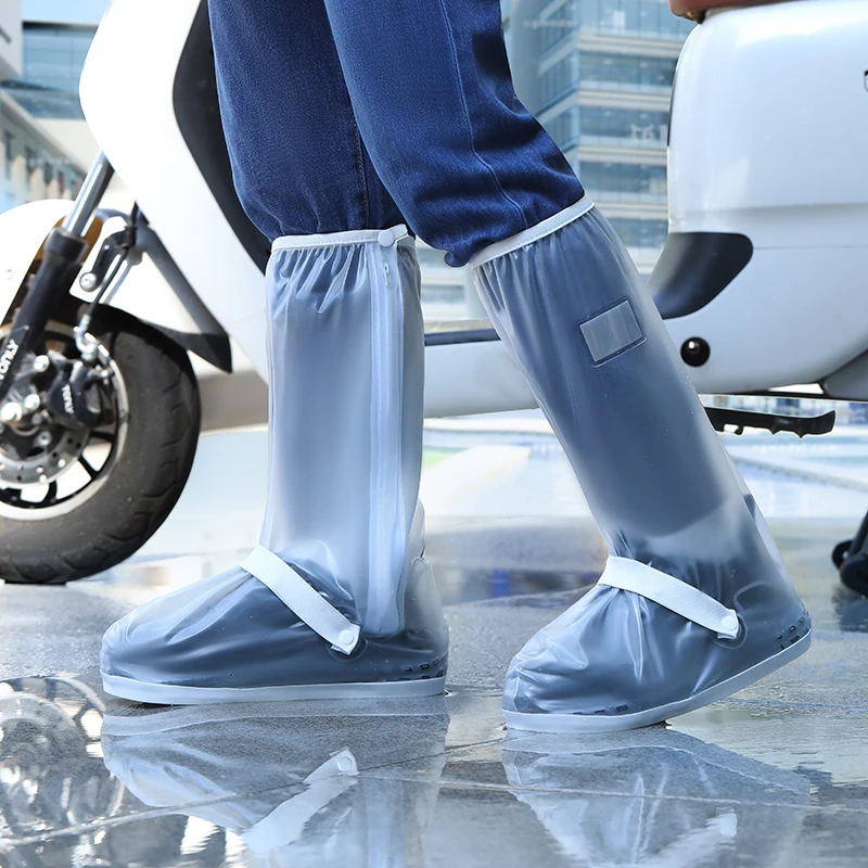 Support Custom High Tube Four Seasons Unisex Adult Foldable Waterproof PVC Gumboots Rain Shoe Covers