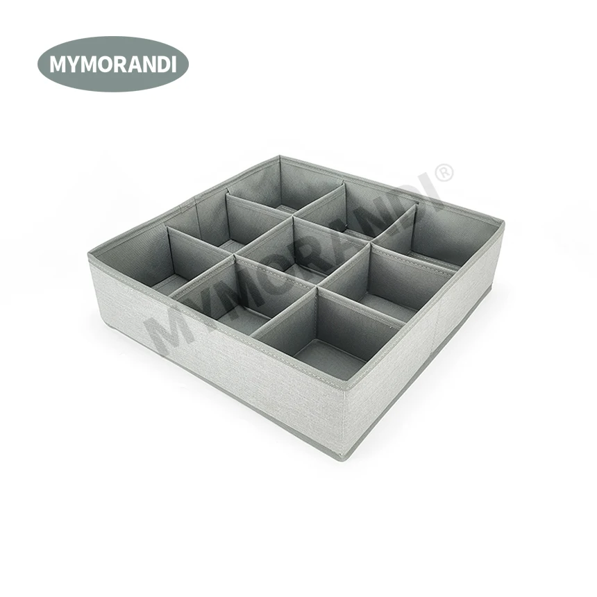 Органайзер для нижнего белья разделители 9 ячеек органайзеры тканевые ящики хранения носков галстуков