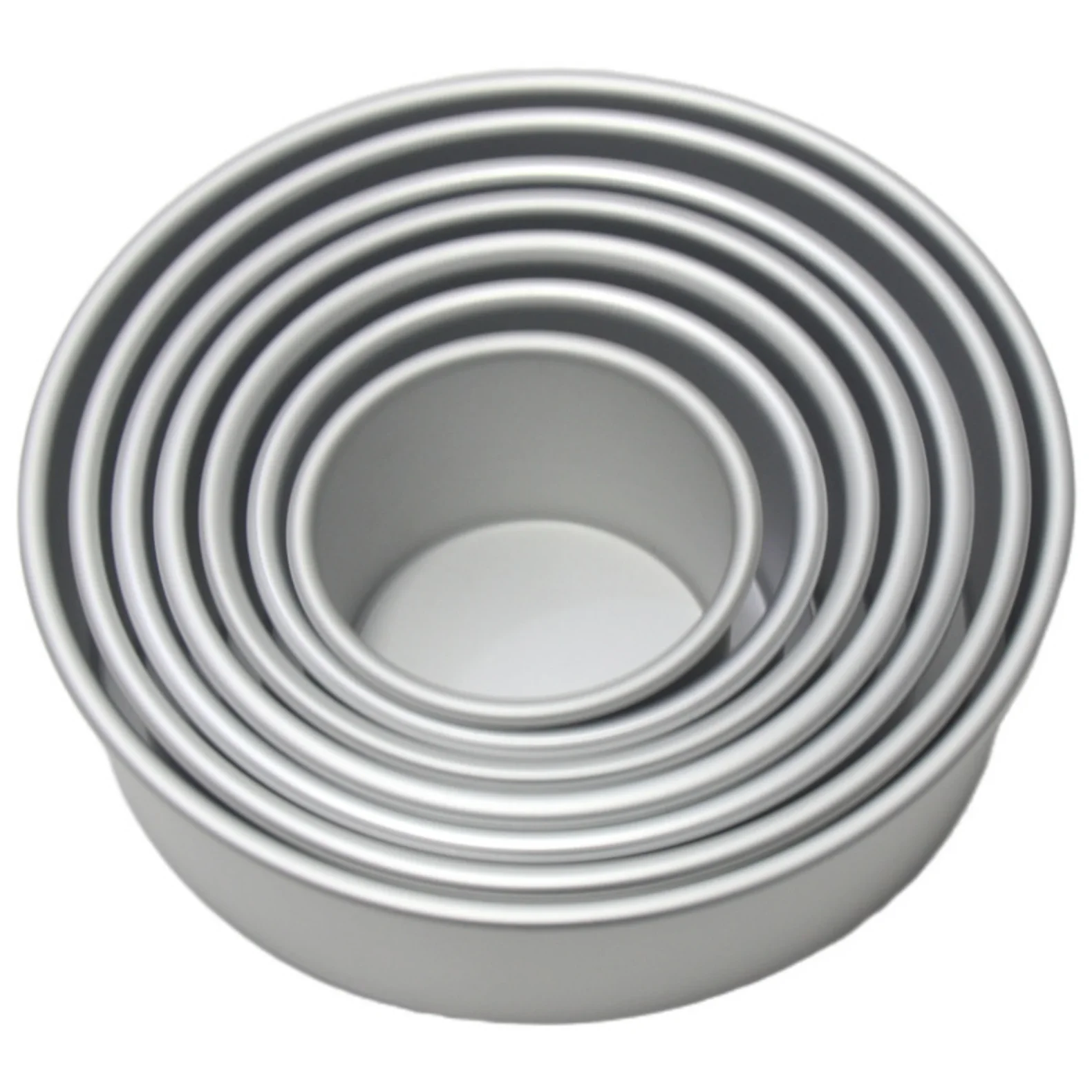Fixed Bottom Aluminium Alloy Anodized Baking Pans For Cake / Deep Dish Cake Pans