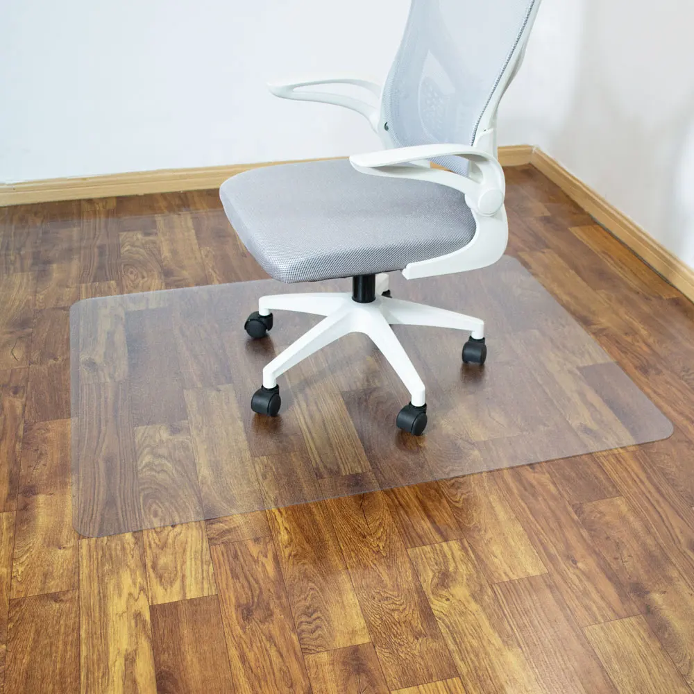 Home Office Anti Slip Under Desk Mat Floor Pvc Protector Rug Hardwood Hard Floor Rectangle Chair Mat