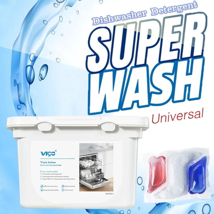 18g Free sample Capsules Dishwasher Detergent Pods Safe Tablet Salt Tabs Eco Friendly Auto Clean Dishwash