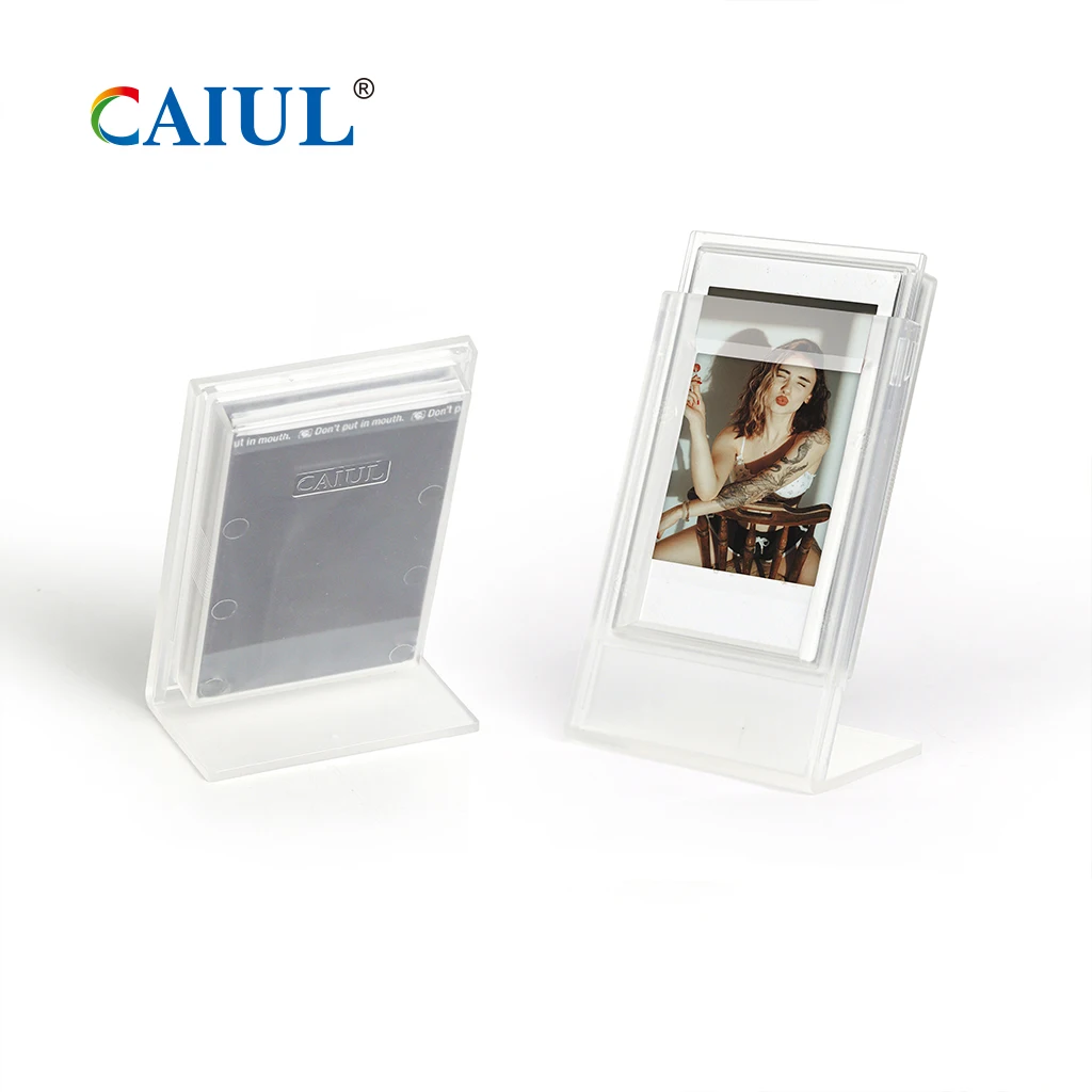 Caiul Patent Classic ABS Kpop Style Tabletop Mini Picture Frame for fujifilm instax mini 12/11 Film 2X3 Picture Photo Frame