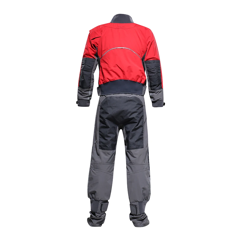 New Design Men Black Red Drysuit Waterproof Freediving Drysuit for Kayak drysuit