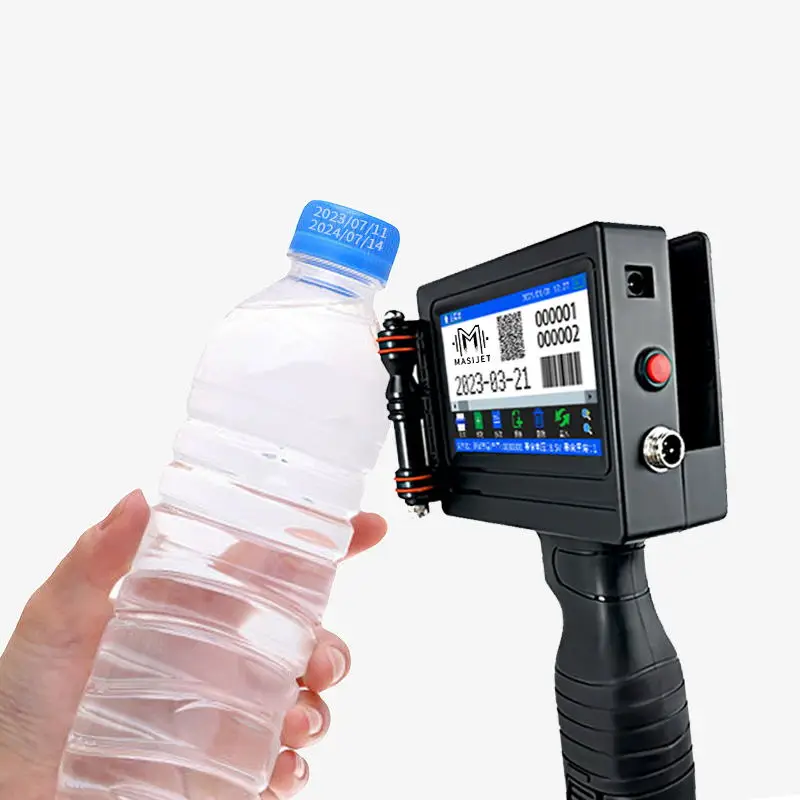HD multilingual Tij2.5 industrial logo label date logo pattern encoding handheld printing machine inkjet printer