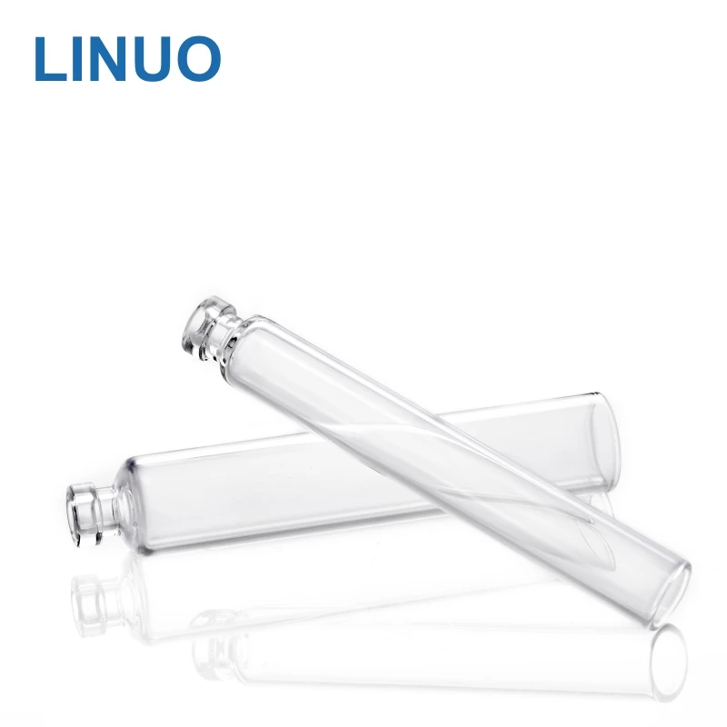 China Factory! LINUO amber type I II III molded glass vials glass bottles