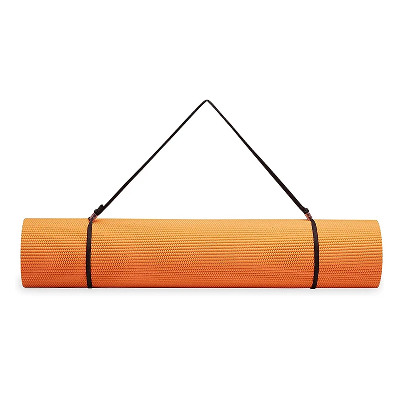 Дешевый Экологичный коврик для йоги с принтом на заказ оптовая продажа складной из ПВХ ремешком переноски