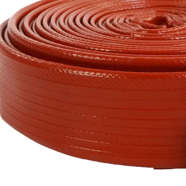 JYRed PVC/TPU rubber flat fire hose with coupling/connector fire basic equipment and accessories