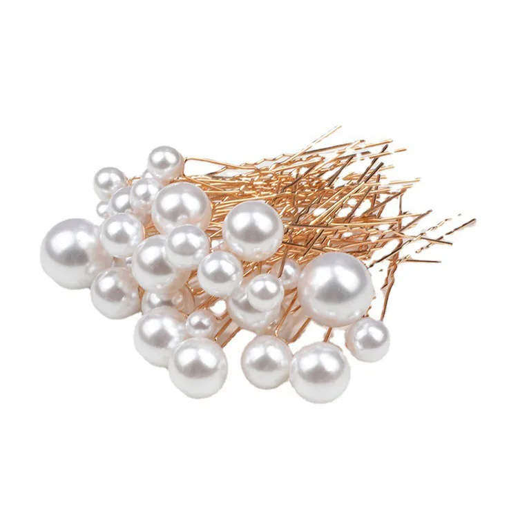 U-shaped  hairpin for women  Wedding Hair Accessories Handmade Pearl  Bridal Jewelry Hair clip