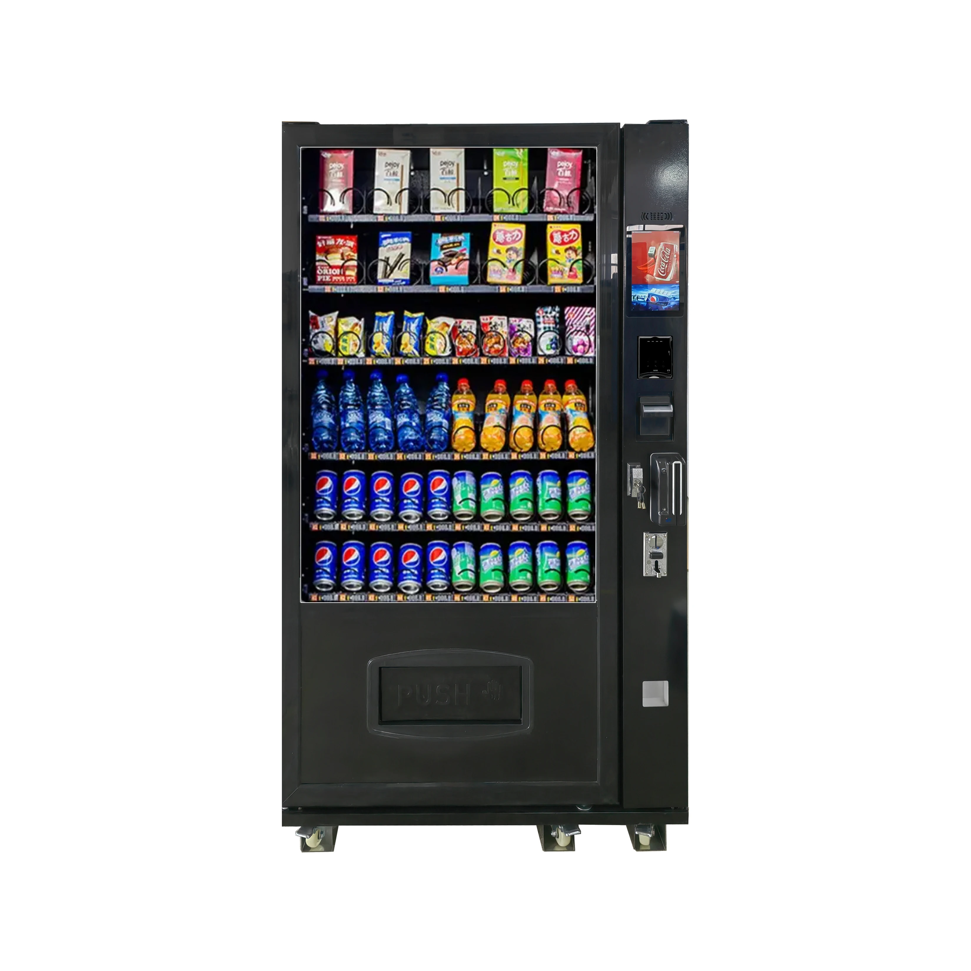 JSK Export Europe Snack Drink Automatic Combo Vending Machine Cold Drink Water Hot food vending machine for drinks and snacks