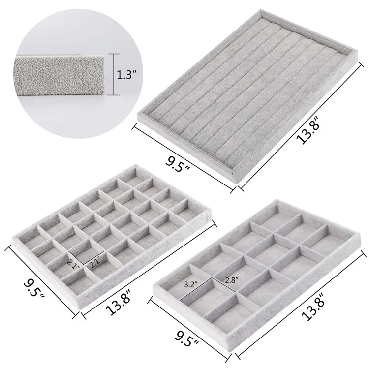 jewelry velvet trays