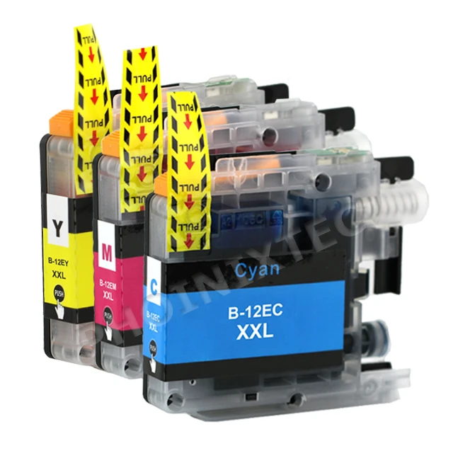 Non-OEM Inks LC12E Color sets Printer Ink Cartridges LC12E XXL Compatible for Brother MFC-J6925DW