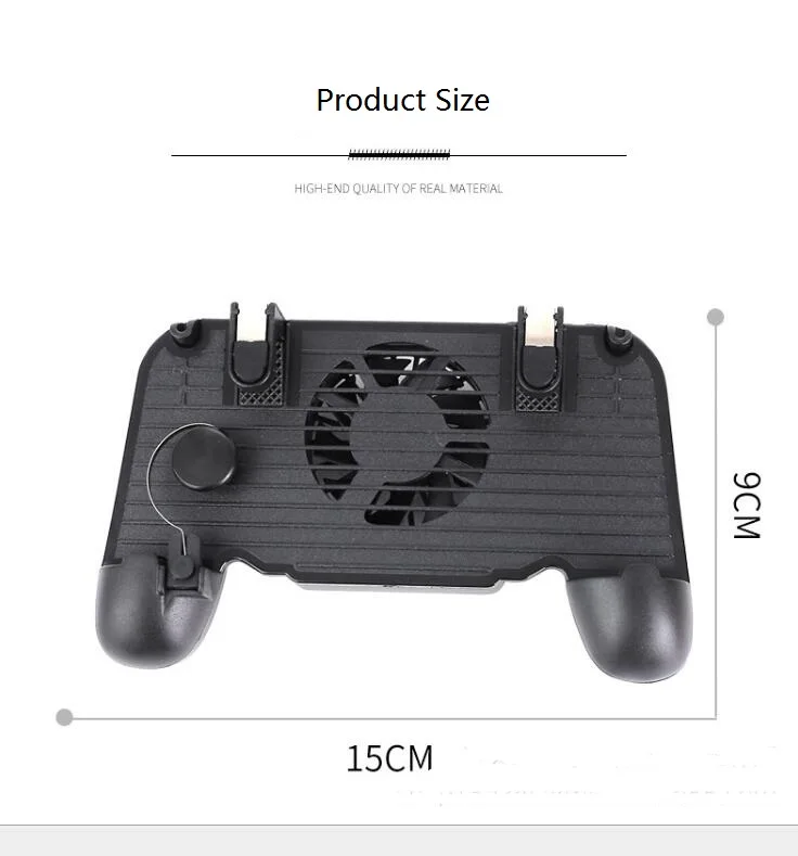 IOS / Android GAMEPAD Android metal physics auxiliary shooting button cooling push button joystick