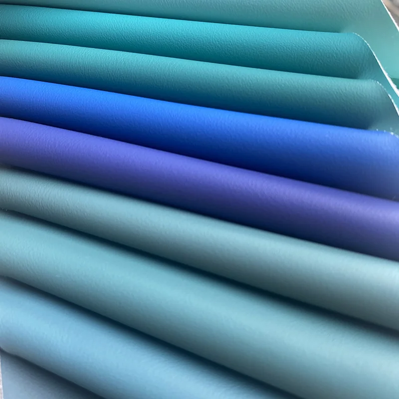 Eco Plain fabric solvent free silicone stain resistance PU faux leather for sofa chair furniture upholstery Baby mat