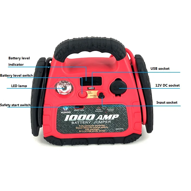 Vehicle Emergency Tools ODM starter auto 12V jump starter