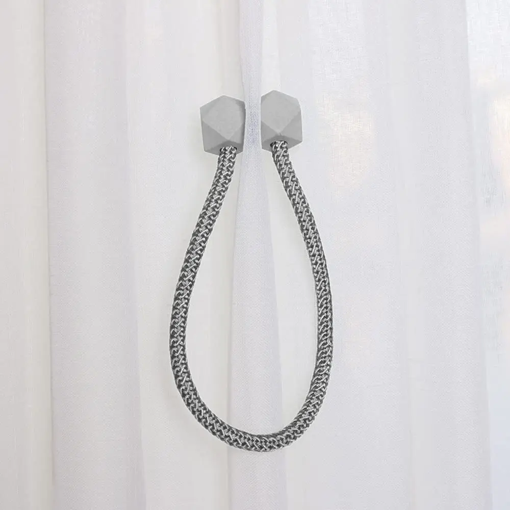Curtain Tiebacks Magnetic 2pcs Support Wholesale Price European Convenient Drape Tie Backs Decorative Handmade Rope Holdback