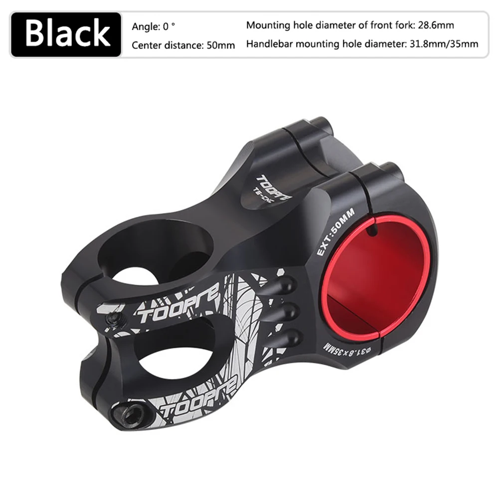 TOOPRE Bike Stem Adjustable MTB downhill bike Stem Ultralight CNC Aluminum Hollow 50MM short stem 31.8/35 MM Cycling Accessories