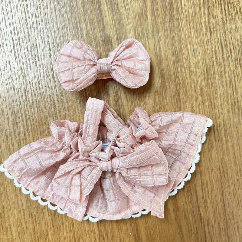 Cute Dress Outfit Clothes Only Bao Ao Plush Blind Box Hug Doll Clothes Wrinkle Love Skirt Suit